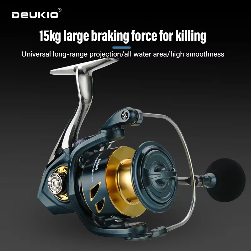 Carrete Spinning Carpa Deukio – Cuerpo monolítico sin huecos