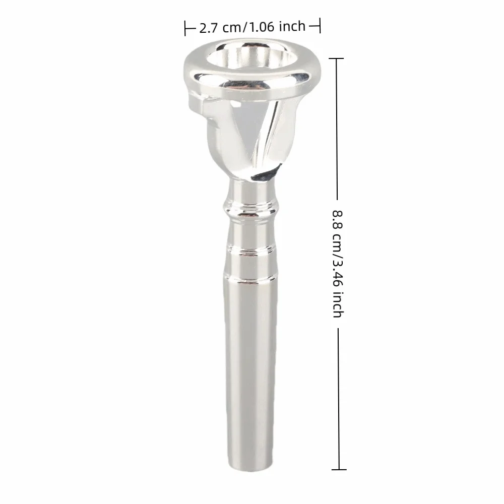 Entrenador de embouchure de latón plateado