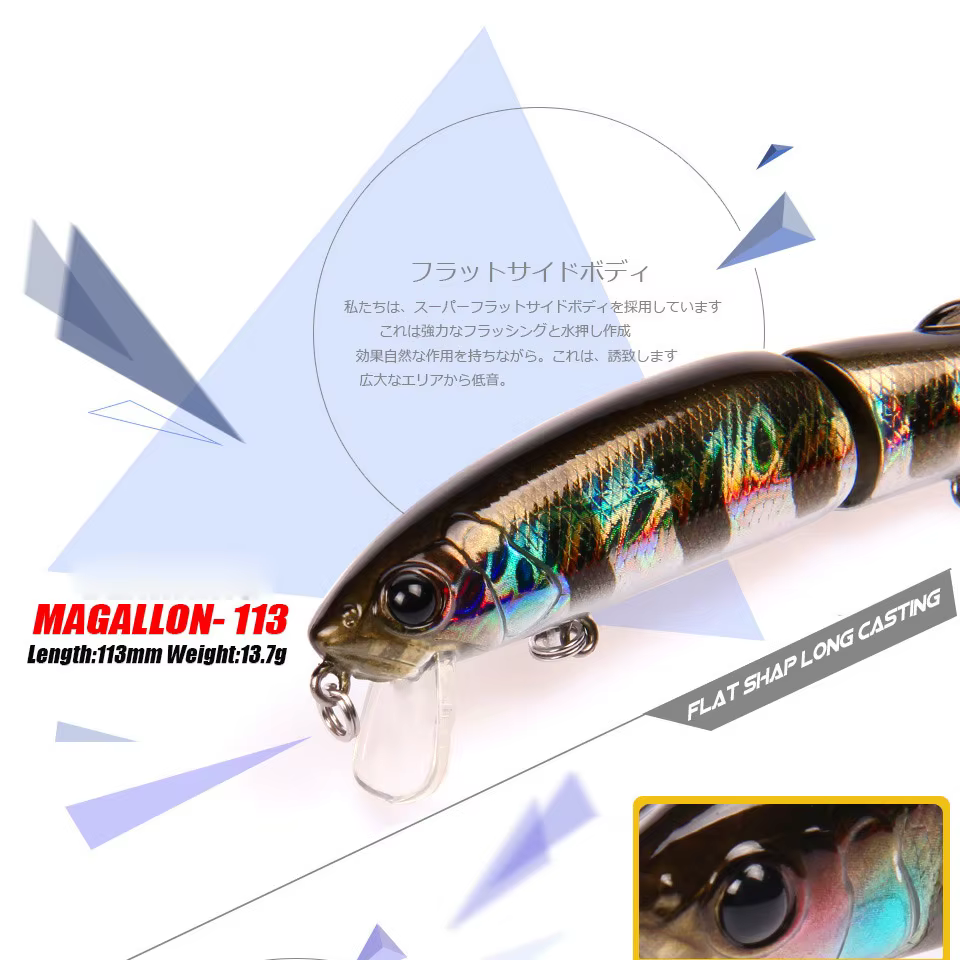 Crankbait flotante realista con ojos 3D – Señuelo artificial duro - imagen 5