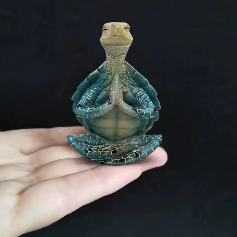 Estatua Tortuga Marina para Jardín – Decoración Zen Exterior - imagen 3