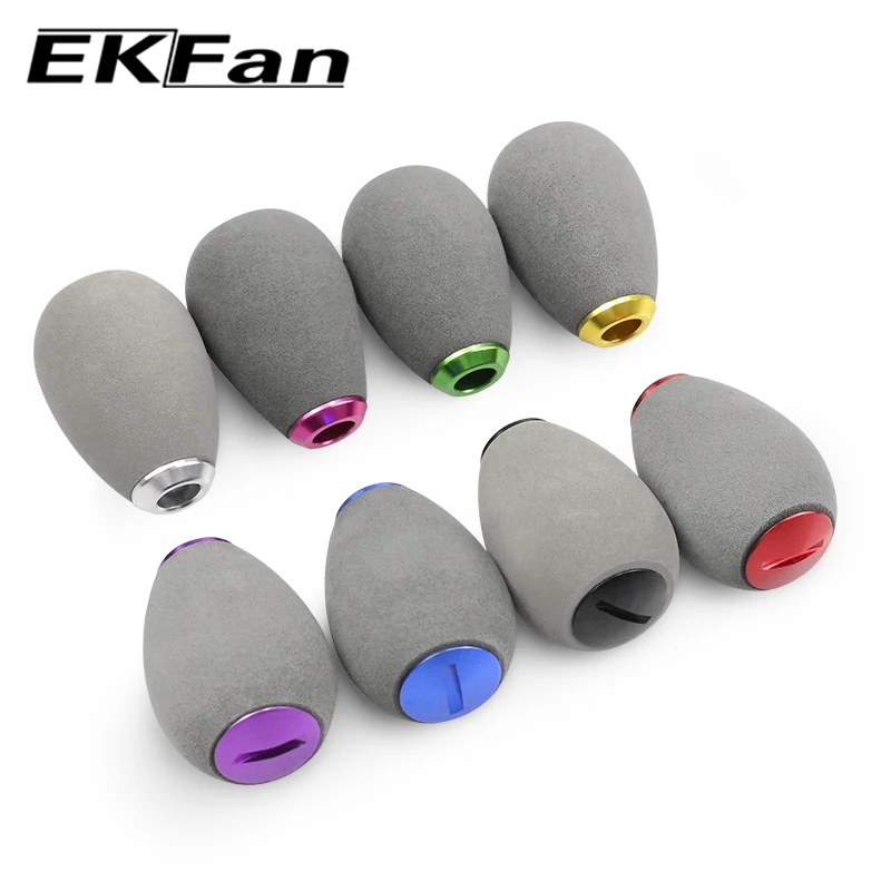 EKFan Knobs de Carrete – Grip EVA gris para pesca spinning - imagen 5