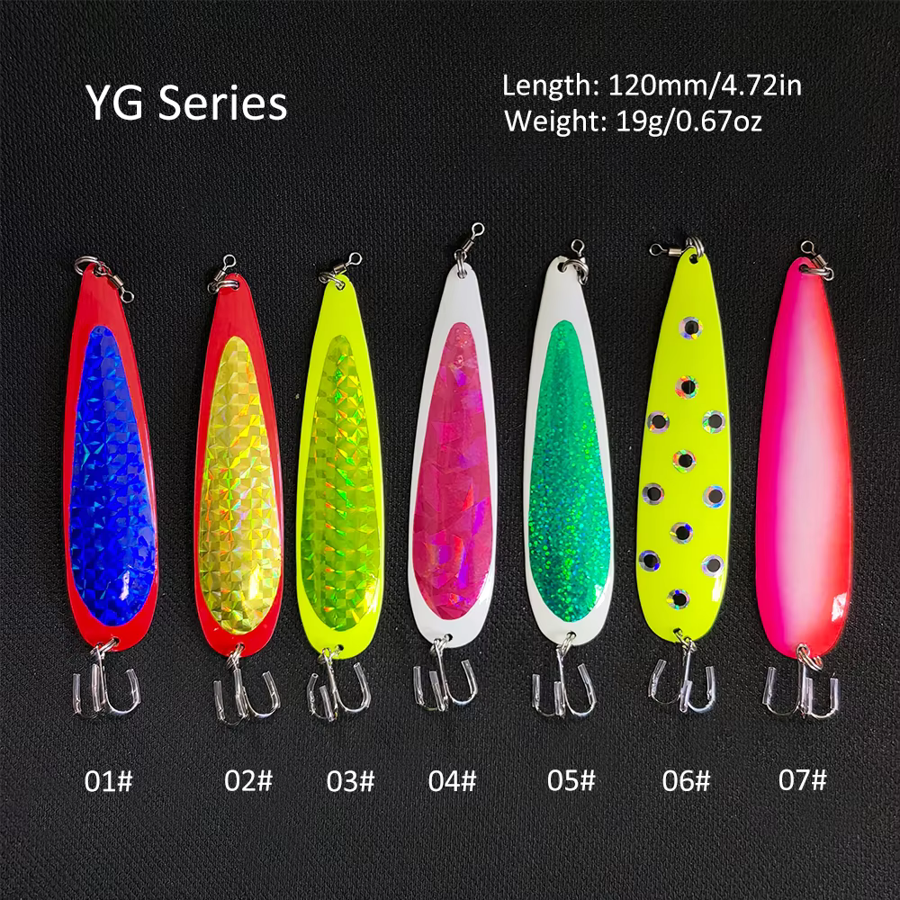 FishingFans Señuelo metálico de salmón con destorcedor y flasher - imagen 5