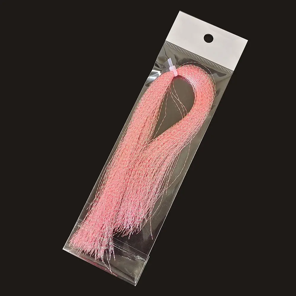Oropeles de pesca con mosca - detalle del material flash