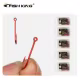 FISH KING Anzuelos Anillados Carpa – Soporte Cebo Rojo - imagen 2