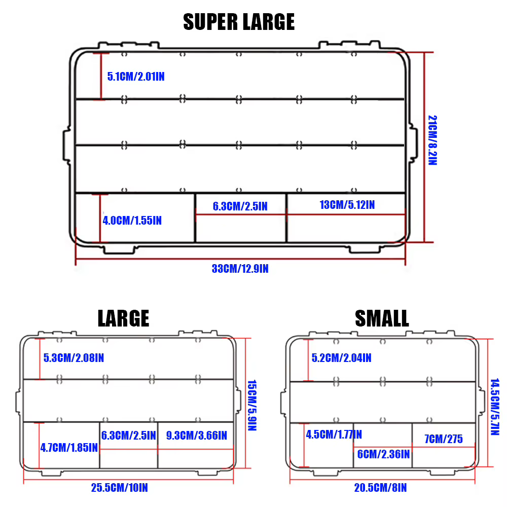 Caja impermeable Ouyaline para señuelos y anzuelos - imagen 4