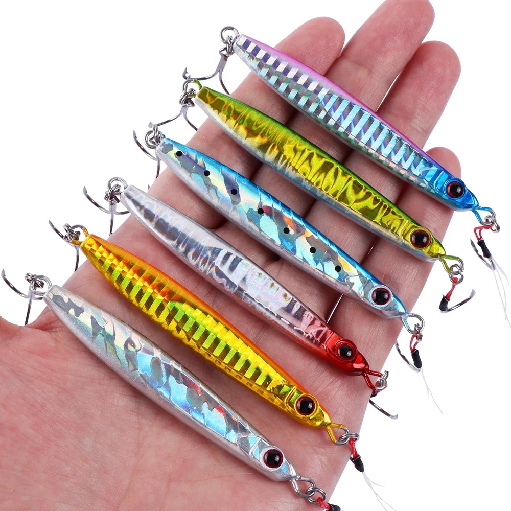 Goture señuelo jig de metal para lubina en mar, artificial - imagen 4