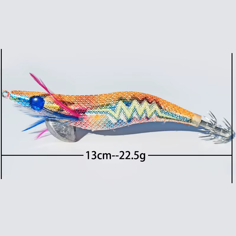 Jigs Luminosos para Calamar 13 cm con Campana – Señuelos de Pesca Marina - imagen 4