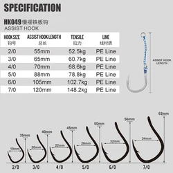 Anzuelo Slow Pitch Jigging – Acero al carbono para mar