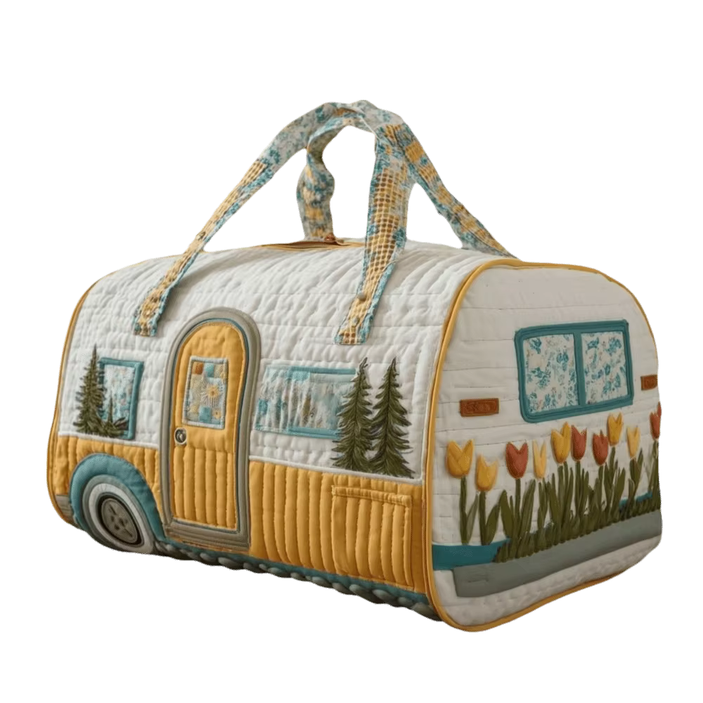 Bolsa Gimnasio Plegable Acolchada con Estampado Floral - imagen 3