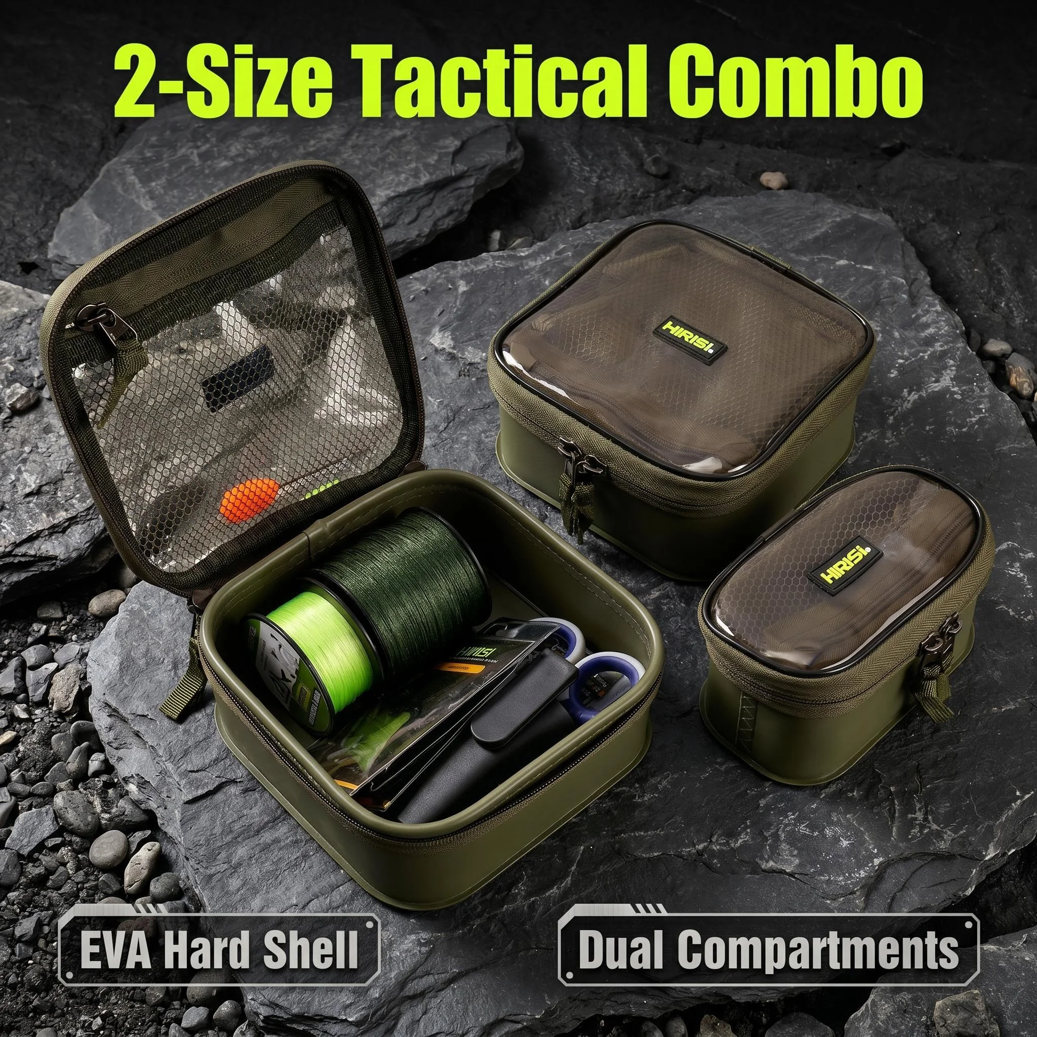 Bolsa EVA HIRISI impermeable para aparejos de carpa, estuche - imagen 5