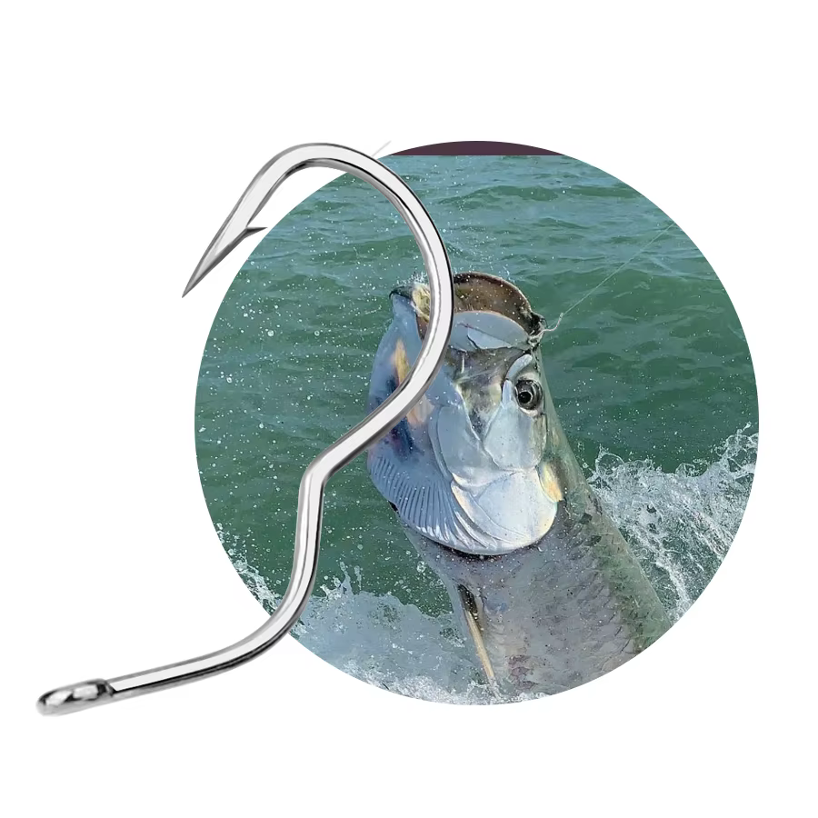 Anzuelos FISH KING carpa – Acero al carbono con púas tamaño 6-13 - imagen 5