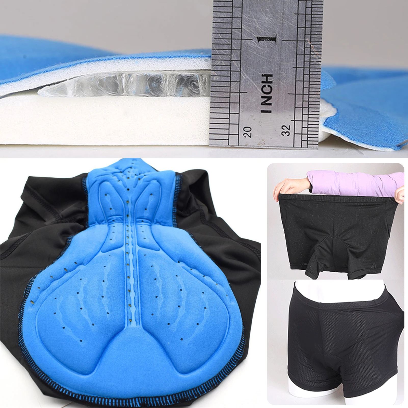 Pantalones cortos ciclismo MTB para mujer con badana de gel - imagen 3
