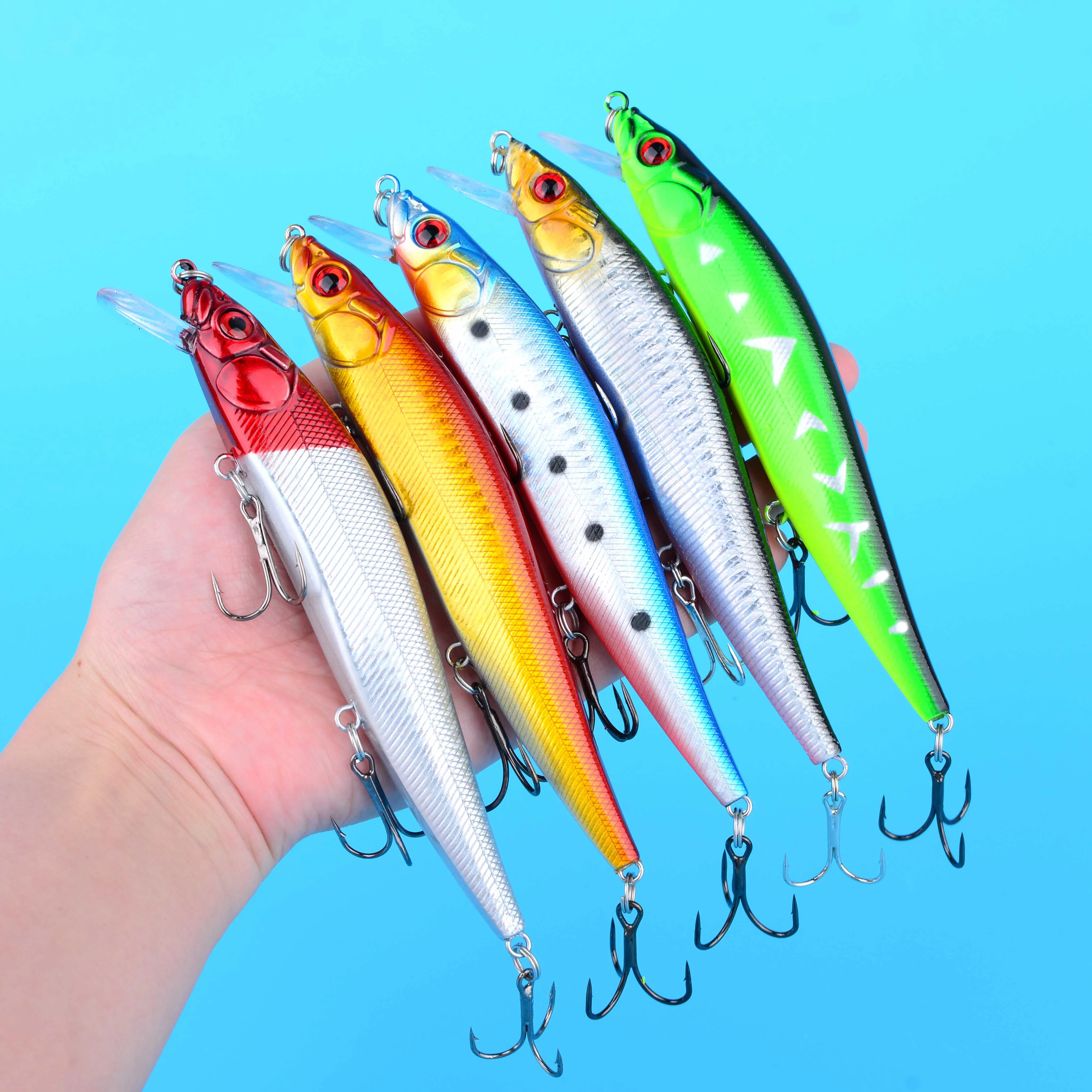 Jerkbait minnow duro flotante para lubina y pike con acción - imagen 2
