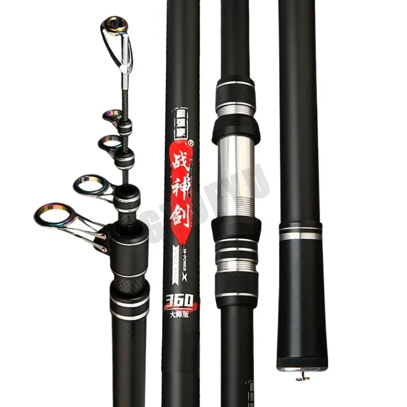 Caña telescópica surfcasting de carbono baitcasting para distancia - imagen 4