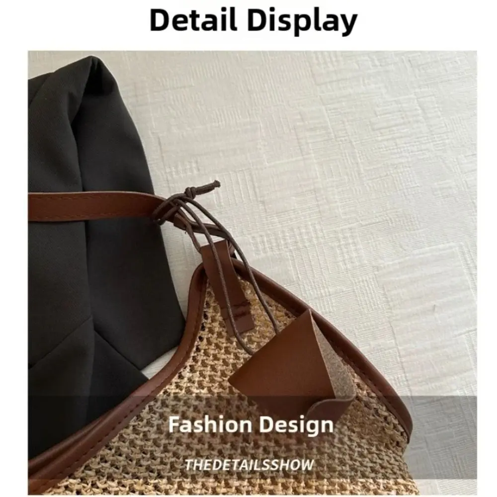 Bolso tejido de paja para playa