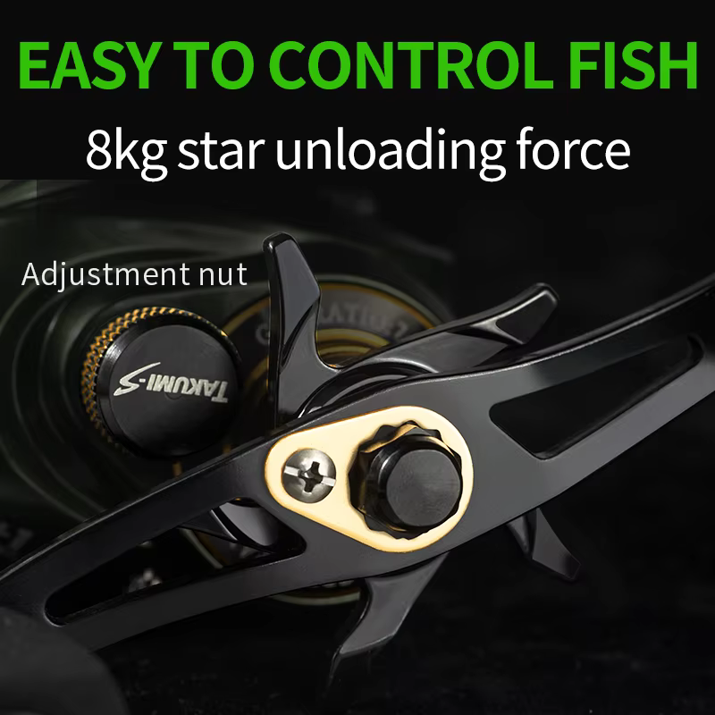 Carrete Baitcasting Linnhue WK1000 – Arrastre 8 kg, ratio 7.2:1 - imagen 4