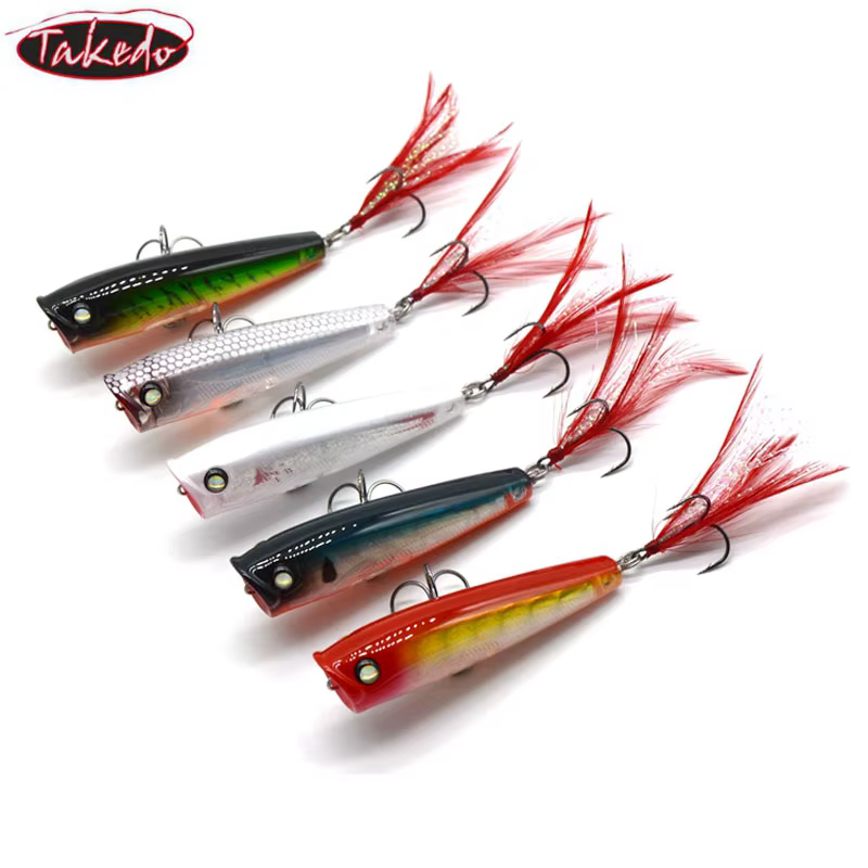 TAKEDO LB65 Popper Superficie – Señuelo lubina y atún