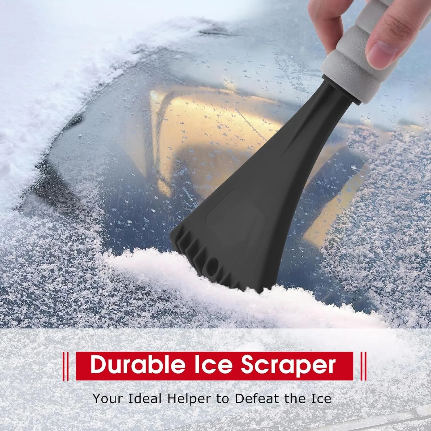 Raspador de hielo para coche con empuñadura EVA y rasqueta PP - imagen 5