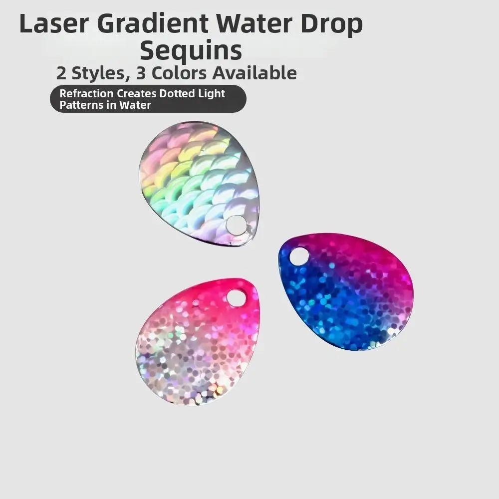 Láminas Spinner holográficas iridiscentes DIY para pesca - imagen 5