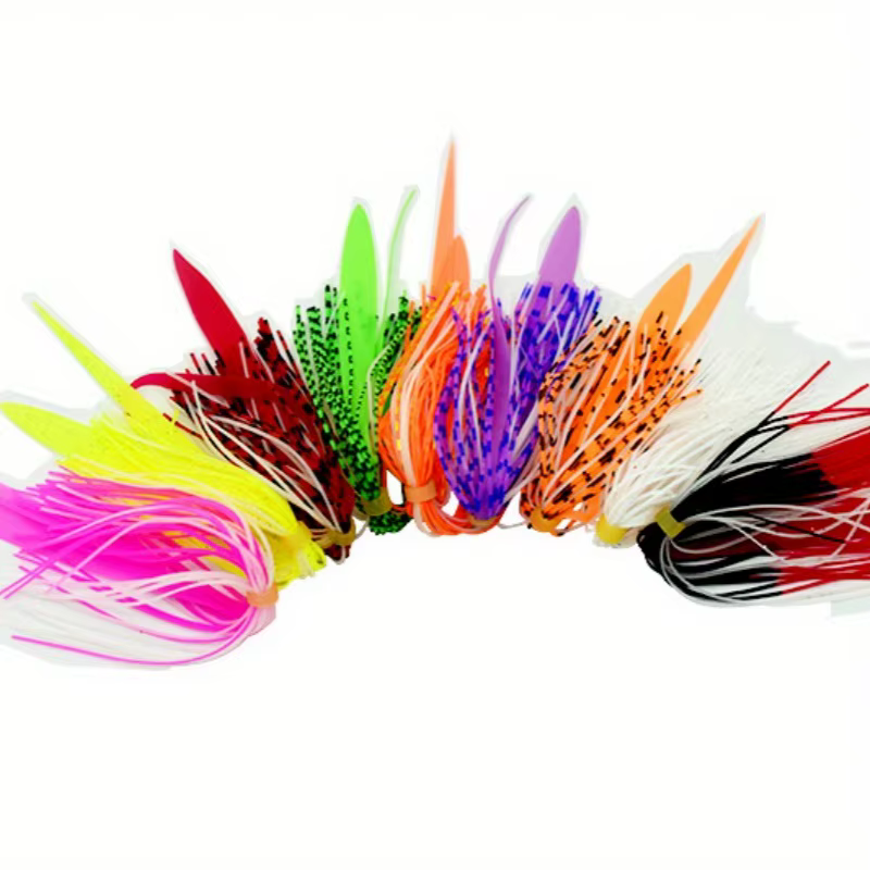 Falda luminosa de silicona para spinnerbait – Lubina - imagen 4