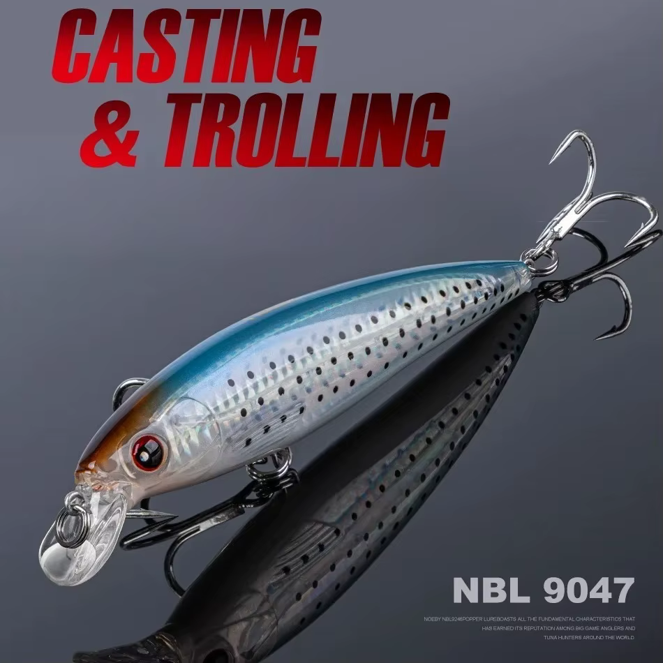 NOEBY 140F Trolling Minnow – Señuelo flotante para lucio y agua salada