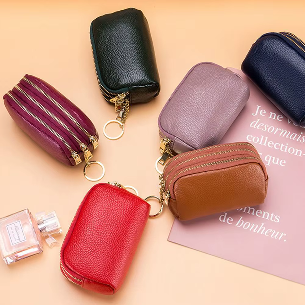 Mini cartera femenina compacta para uso diario