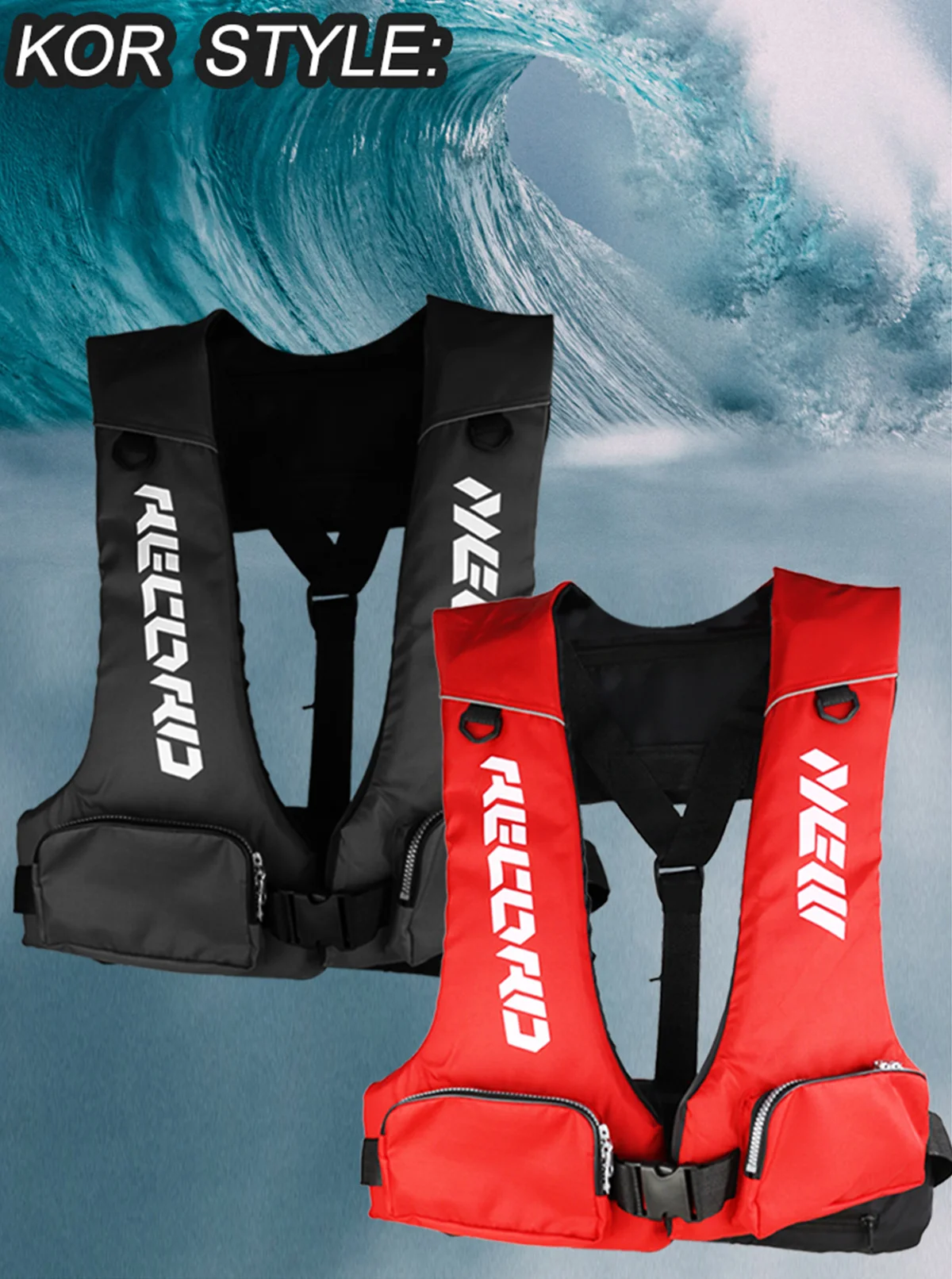 Chaleco de pesca ZYZHE vista frontal