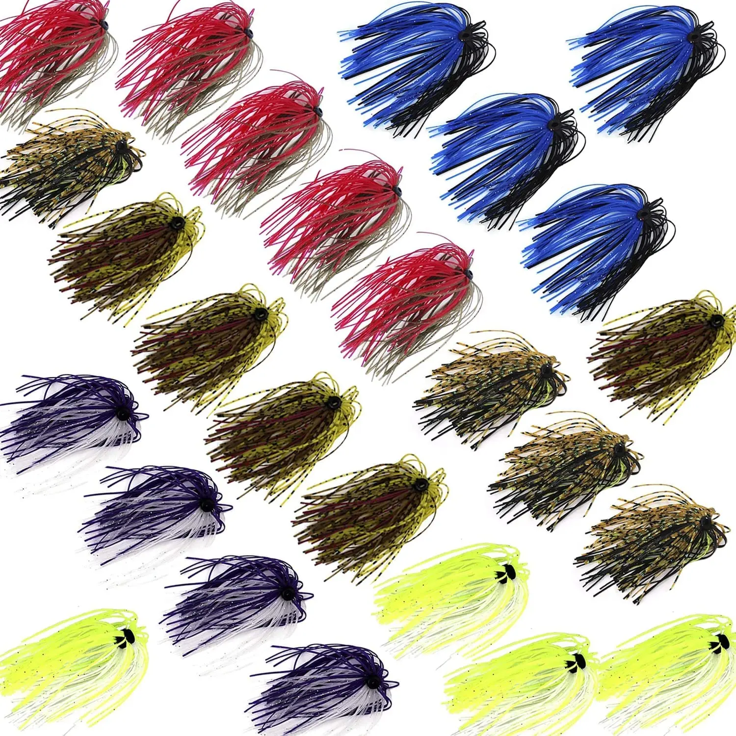 Faldas de silicona para spinnerbait – Kit de recambio para pesca de lubina - imagen 3