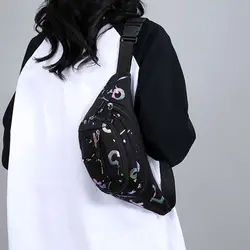 Riñonera deportiva impermeable para mujer con compartimentos