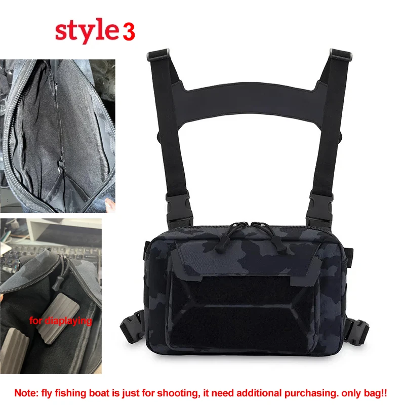 Bolsa de pecho táctica impermeable Molle – Riñonera de pesca - imagen 5