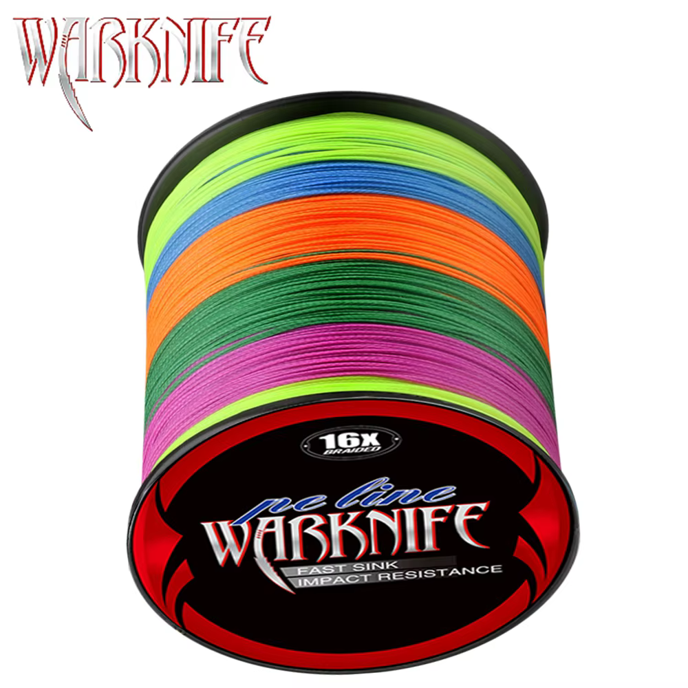 Warknife Línea Trenzada PE Núcleo Hueco Japonés Multicolor de Pesca - imagen 5