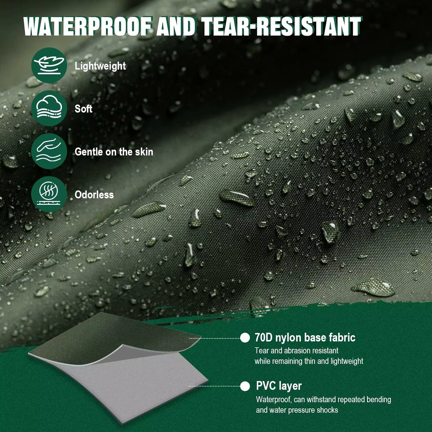 Vadeadores Goture impermeables con botas - Nylon PVC pesca - imagen 2