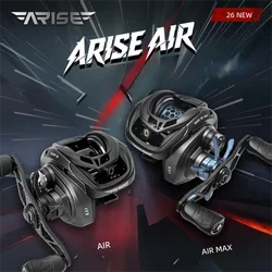 Carrete Micro Baitcasting Haibo 26 Air Max – 147g Fibra de Carbono