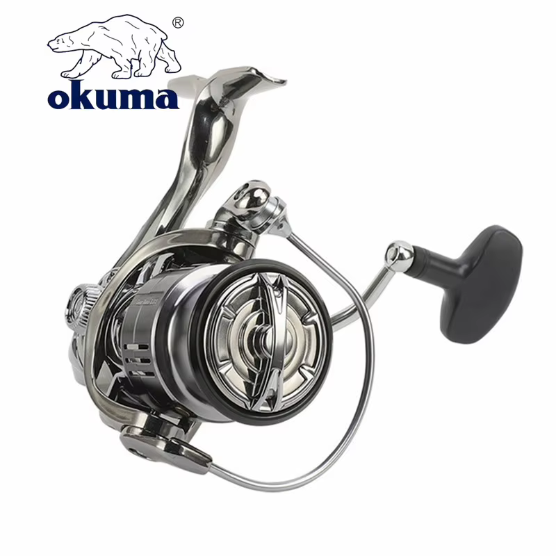 OKUMA 1000-7000 Carrete Spinning metálico anti-corrosión para mar