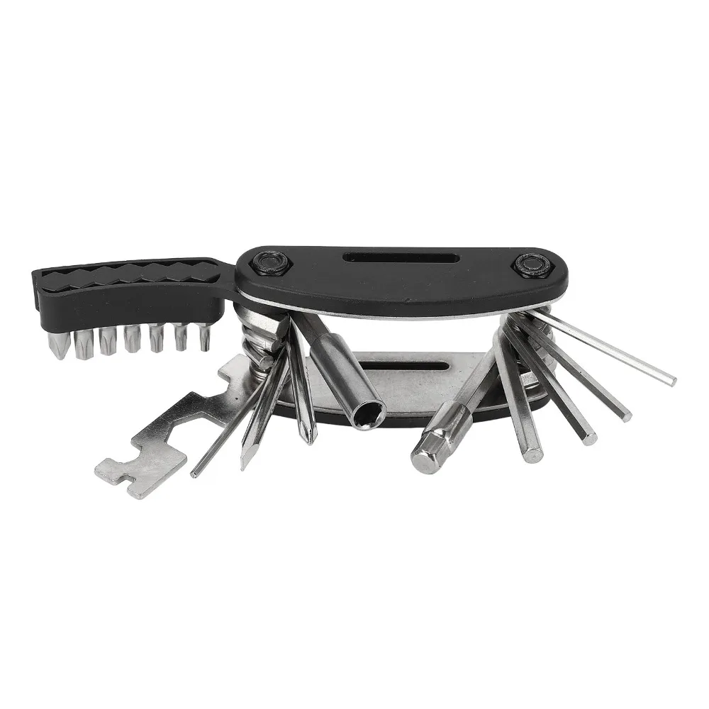 Kit herramientas reparación bicicleta electrochapado de acero al carbono - imagen 4