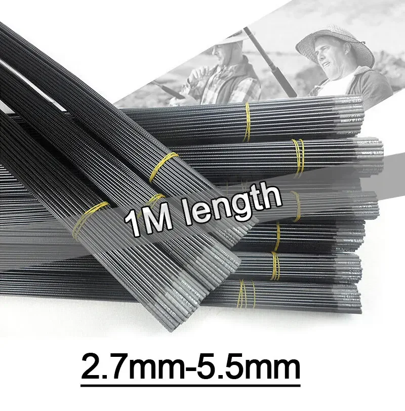 Puntas de repuesto carbono hueco para caña de pescar – 2,7 a 7,7mm - imagen 2