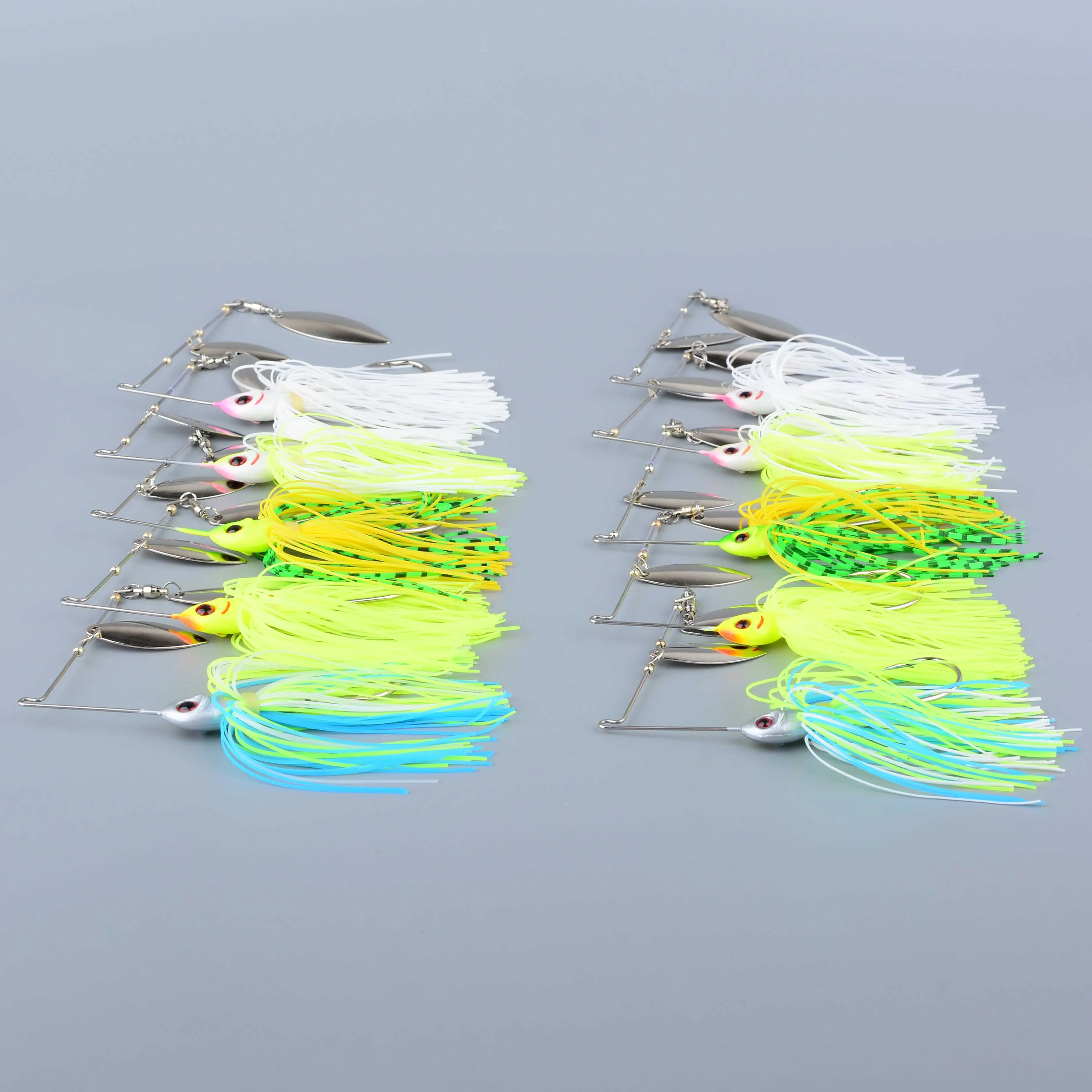 Spinnerbait para lucio Wobbler con spinner y cuchara lentejuelas - imagen 3
