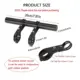 Extensor de manillar de bicicleta de aluminio ajustable universal