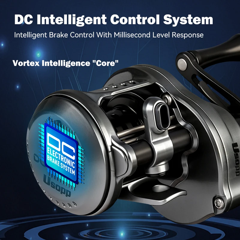 Carrete baitcasting ultraligero LEYDUN DC Usopp para pesca - imagen 4