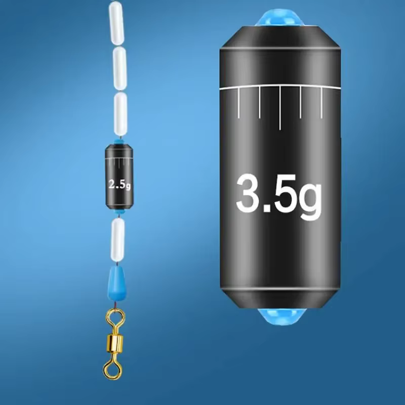 Lote de plomos de pesca escalonados de 1,5g a 4g