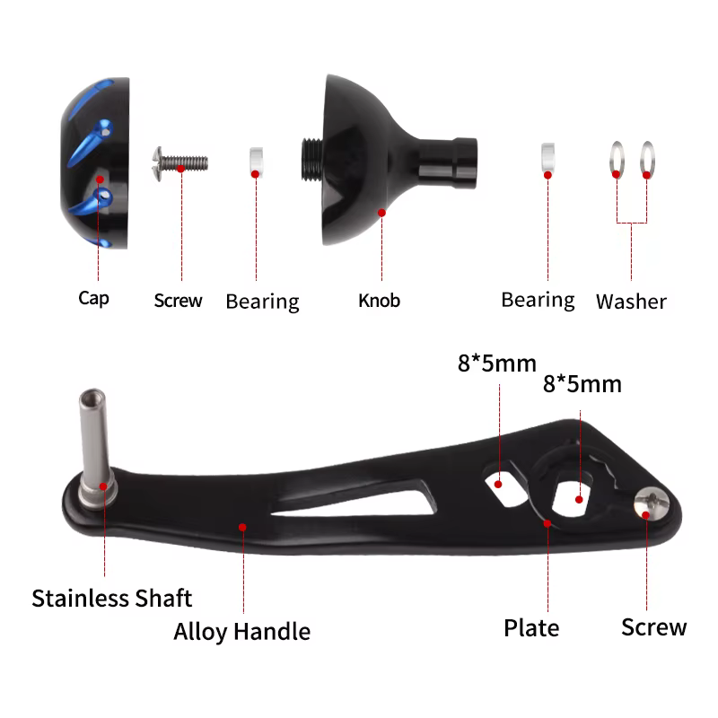 Mango Carrete Ruke Aluminio – Compatible Shimano Daiwa - imagen 2