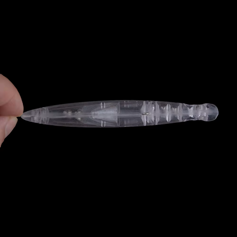Chan'sHuang Minnow 105mm 12g – Señuelo sonadero blanco sin pintar - imagen 5