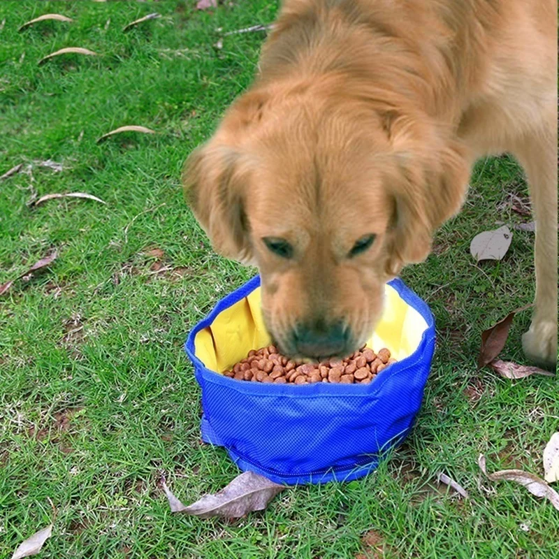 Cuenco plegable para perros - Agua y comida para viaje al aire libre