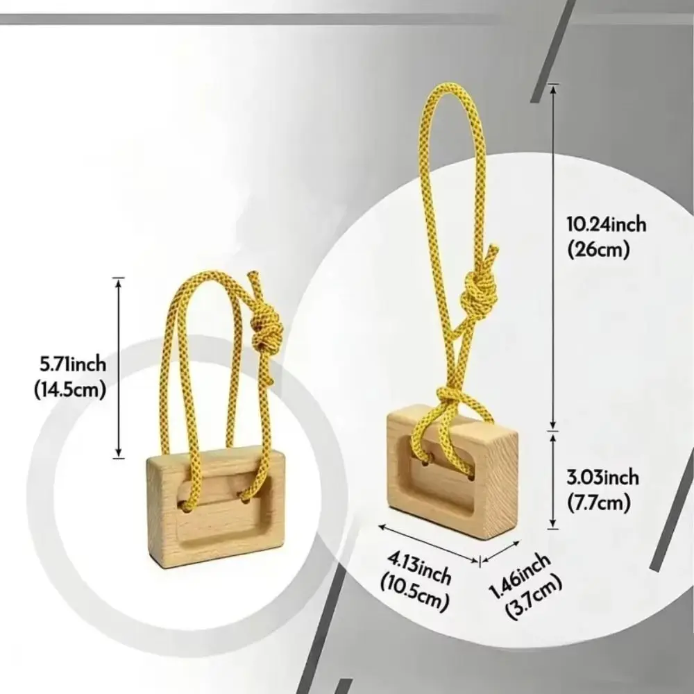 Tabla de agarre de escalada de madera con doble bolsillo