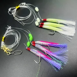Sabiki luminoso en cadena para pesca de anguila en agua salada