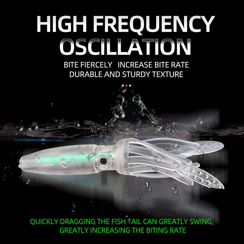 ShareShark señuelos de calamar biónicos artificiales para mar - imagen 3