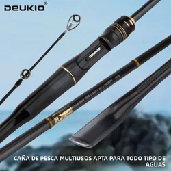 DEUKIO Caña de Spinning Carbono ligera y rápida para lubina