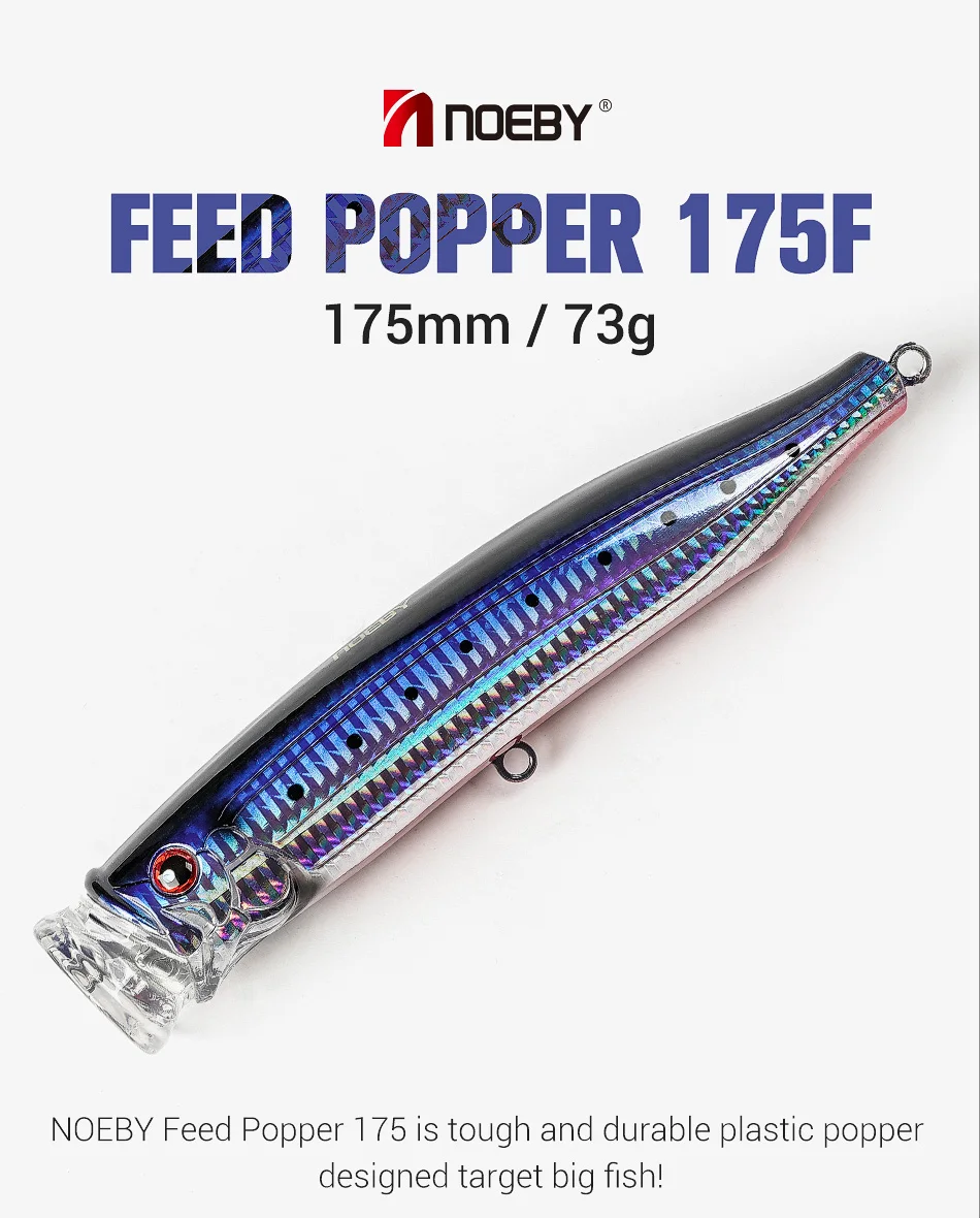 Señuelo NOEBY Feed Popper en acción