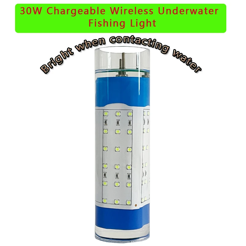 Luz subacuática 30W mostrando su diseño compacto