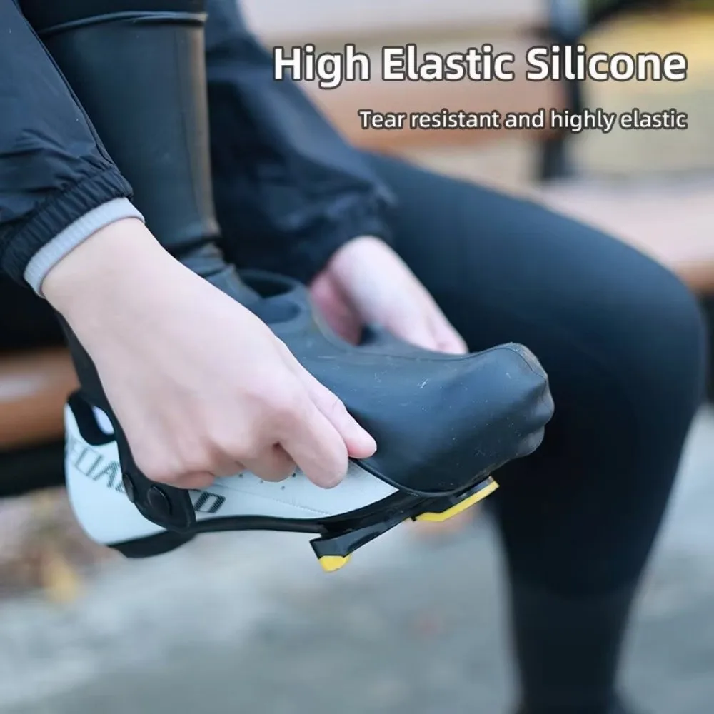 Cubrecalzados térmicos de ciclismo con alta elasticidad y viento